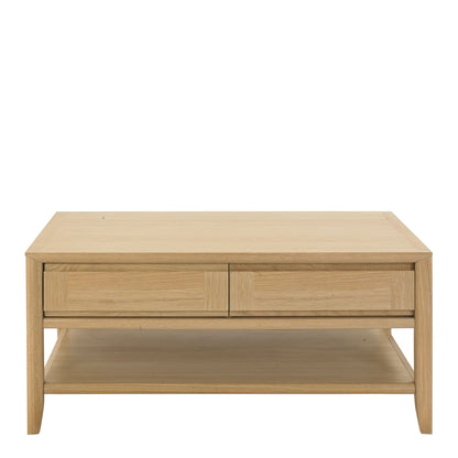 Bremen - 2 Drawer Coffee Table In Oak Finish