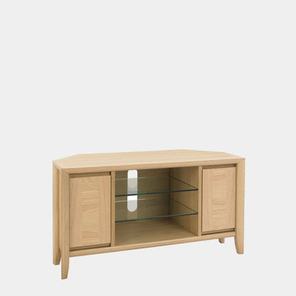 Bremen - Corner Entertainment Unit In Oak Finish