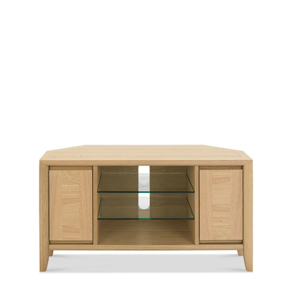 Bremen - Corner Entertainment Unit In Oak Finish