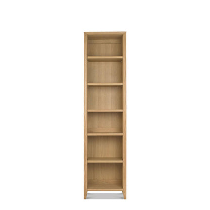 Bremen - Narrow Bookcase, Oak Finish
