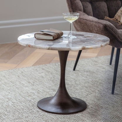 Gemstone - Side Table, Smokey Quartz
