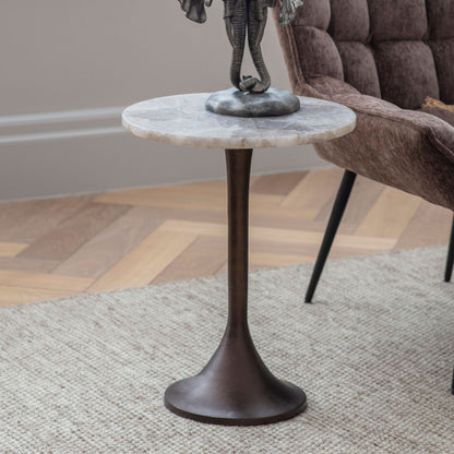 Gemstone - Side Table, Smokey Quartz