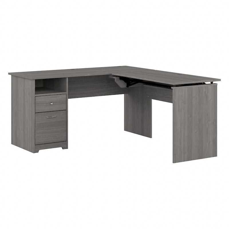 60W 3-position L-shaped Sit to Stand Desk by Bush Furniture
