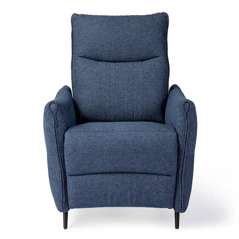 Glitzhome 41H Fabric Push Back Recliner With Ergonomic Segmented Back