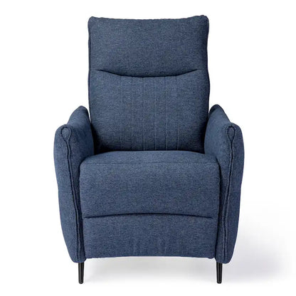 Glitzhome 41H Fabric Push Back Recliner With Ergonomic Segmented Back