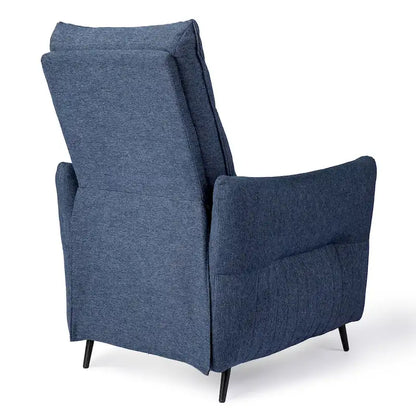 Glitzhome 41H Fabric Push Back Recliner With Ergonomic Segmented Back