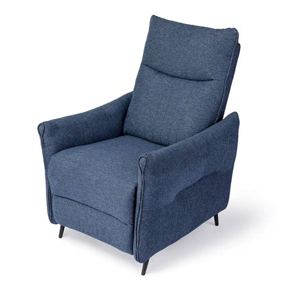 Glitzhome 41H Fabric Push Back Recliner With Ergonomic Segmented Back