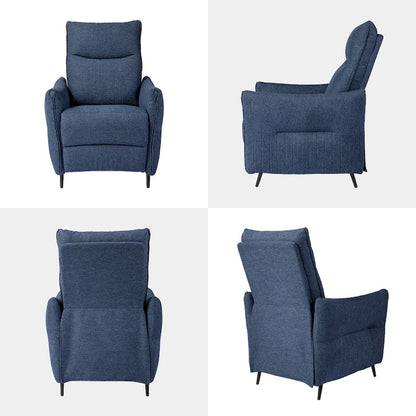 Glitzhome 41H Fabric Push Back Recliner With Ergonomic Segmented Back