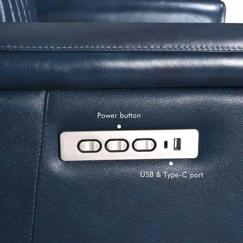 83.5 Leather Zero Gravity Power Reclining Sofa with Power Headrest and Power Lumbar,USB&USB-C Port