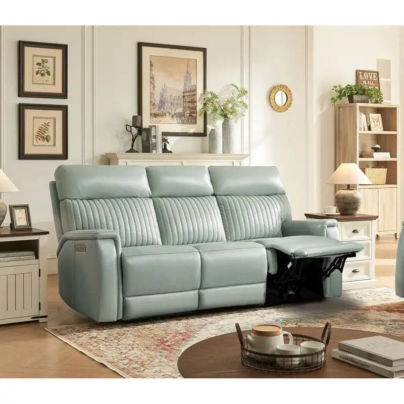 83.5 Leather Zero Gravity Power Reclining Sofa with Power Headrest and Power Lumbar,USB&USB-C Port