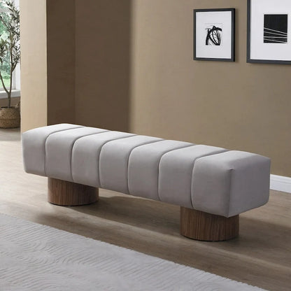 No-Assembly End of Bed Entryway Bench Ottoman
