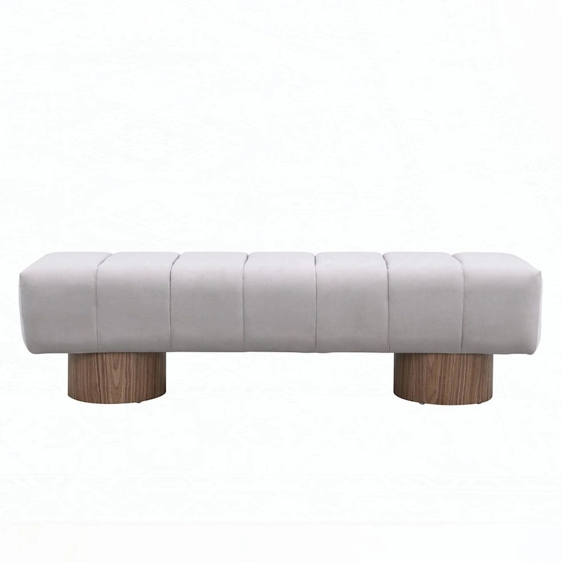 No-Assembly End of Bed Entryway Bench Ottoman