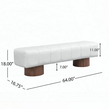 No-Assembly End of Bed Entryway Bench Ottoman