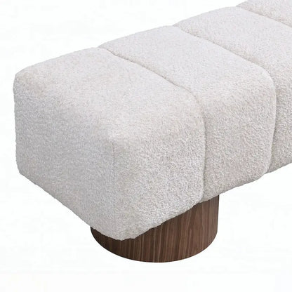 No-Assembly End of Bed Entryway Bench Ottoman