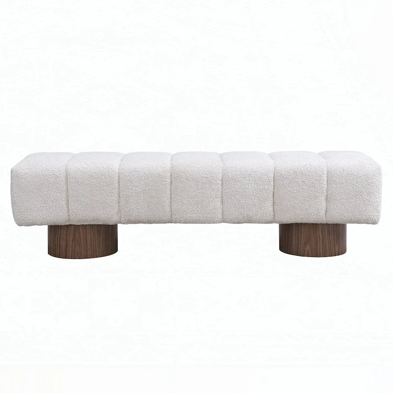 No-Assembly End of Bed Entryway Bench Ottoman
