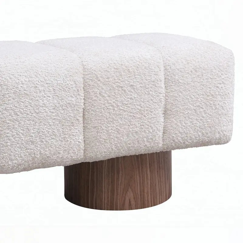 No-Assembly End of Bed Entryway Bench Ottoman