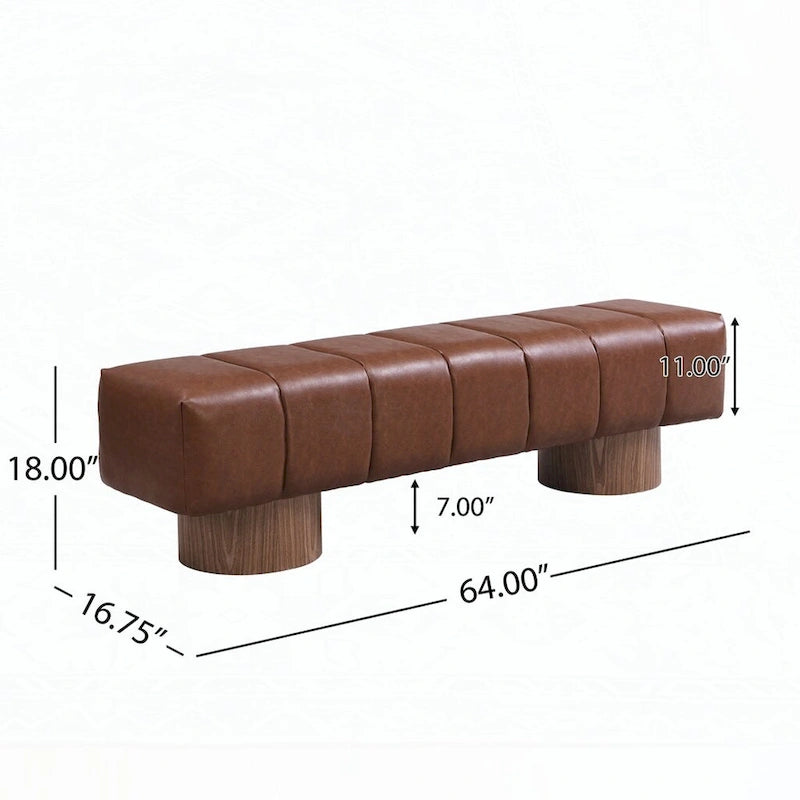 No-Assembly End of Bed Entryway Bench Ottoman