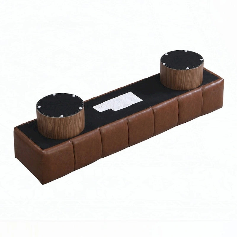 No-Assembly End of Bed Entryway Bench Ottoman