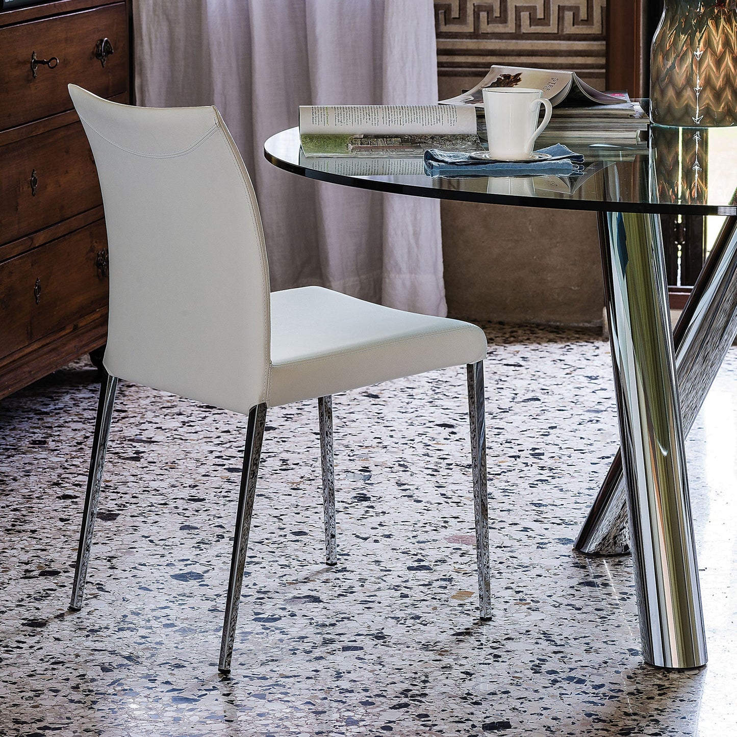 Cattelan Italia Anna - Dining Chair In Soft Leather