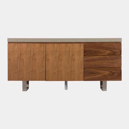 Amarna - Wide 3 Sideboard, Concrete Effect