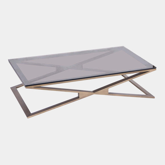 Niro - Coffee Table In Bronzed Toughened Glass