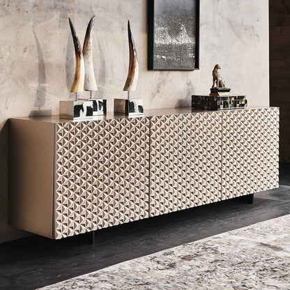Cattelan Italia Royalton - 3 Door Sideboard, Titanium