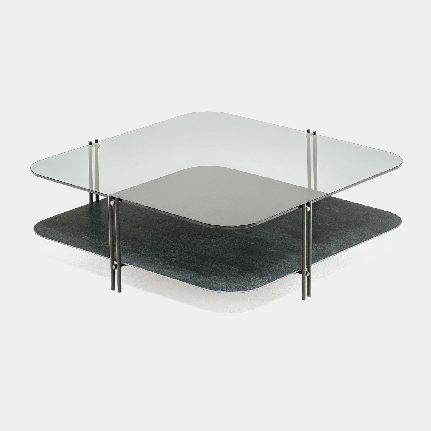 Cattelan Italia Biplane - Coffee Table In Fumé Glass