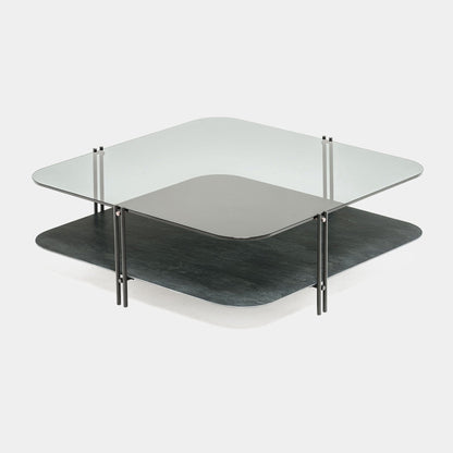 Cattelan Italia Biplane - Coffee Table In Fumé Glass
