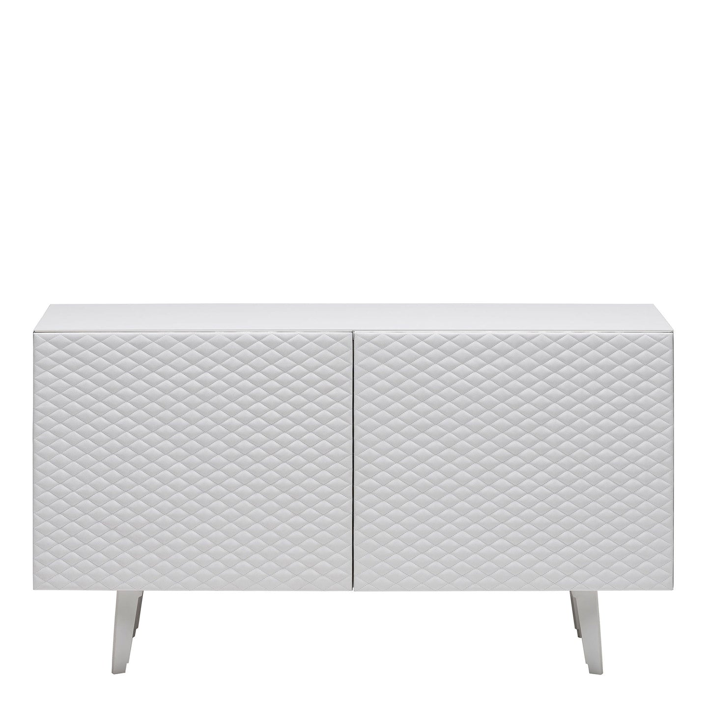 Cattelan Italia Absolut - 2 Door Sideboard, Graphite Structure & Leather Doors