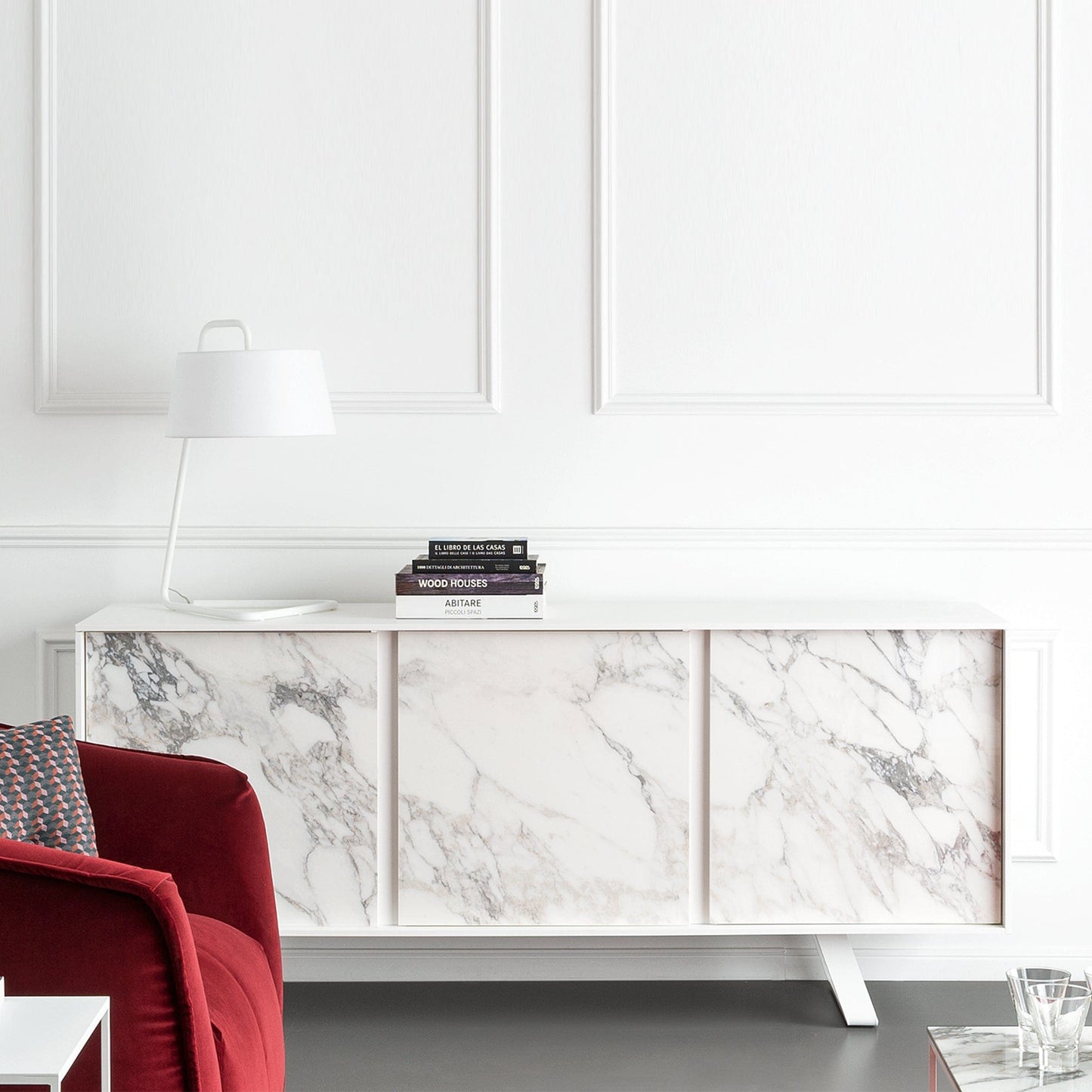 Calligaris Secret - 3 Door Sideboard In Ceramic