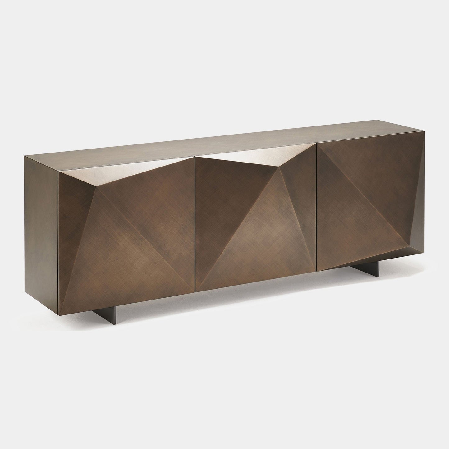 Cattelan Italia Kayak - 3 Door Sideboard In Brushed Bronze