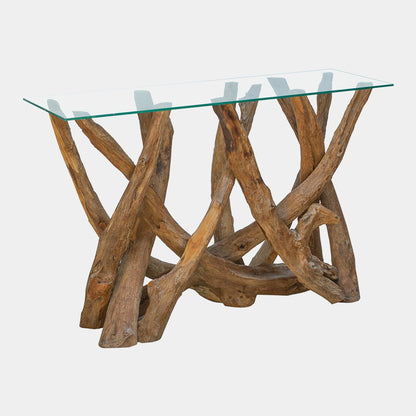Twiggy - Console Table, Natural Teak Tree Root