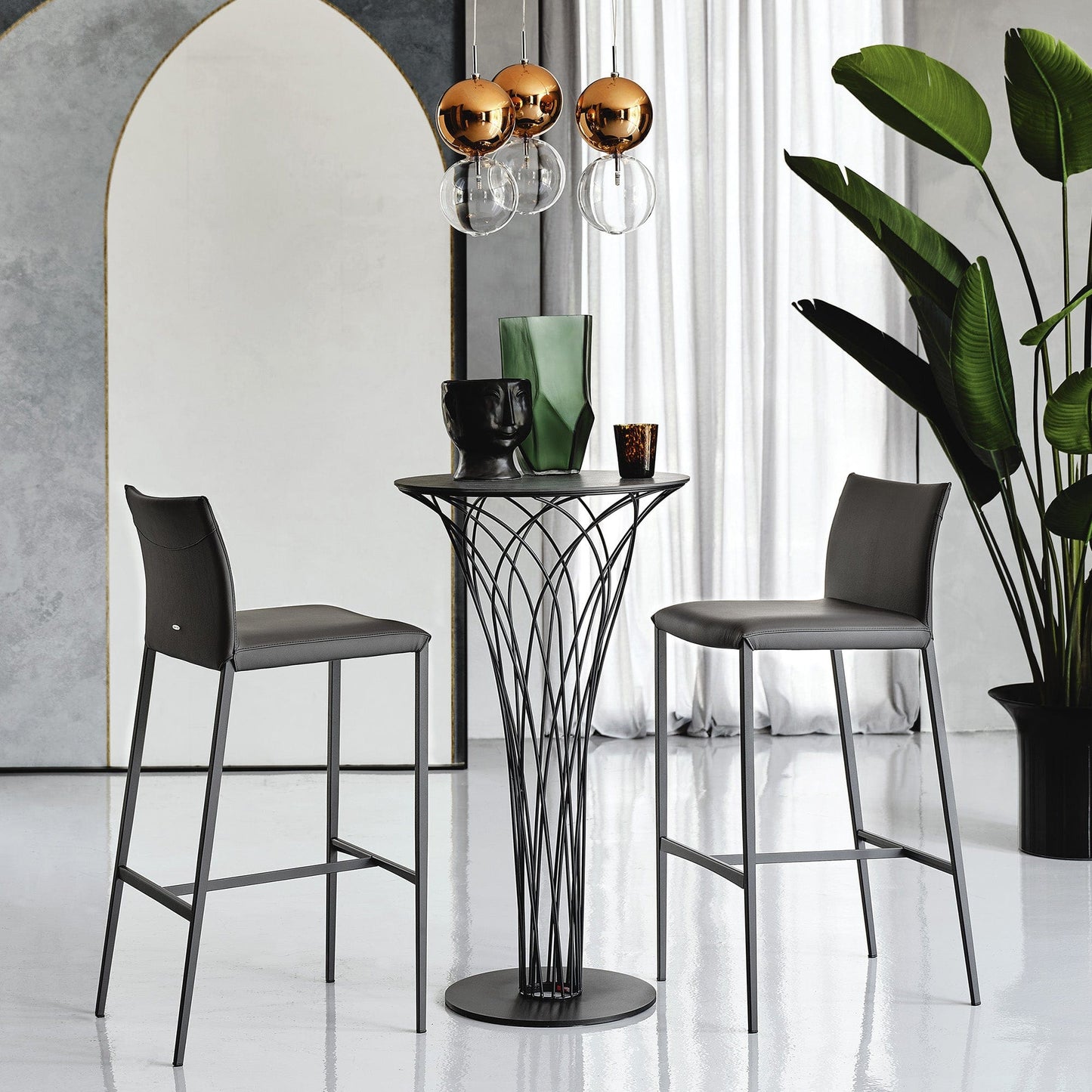 Cattelan Italia Nido - Round Bar Table In Keramik