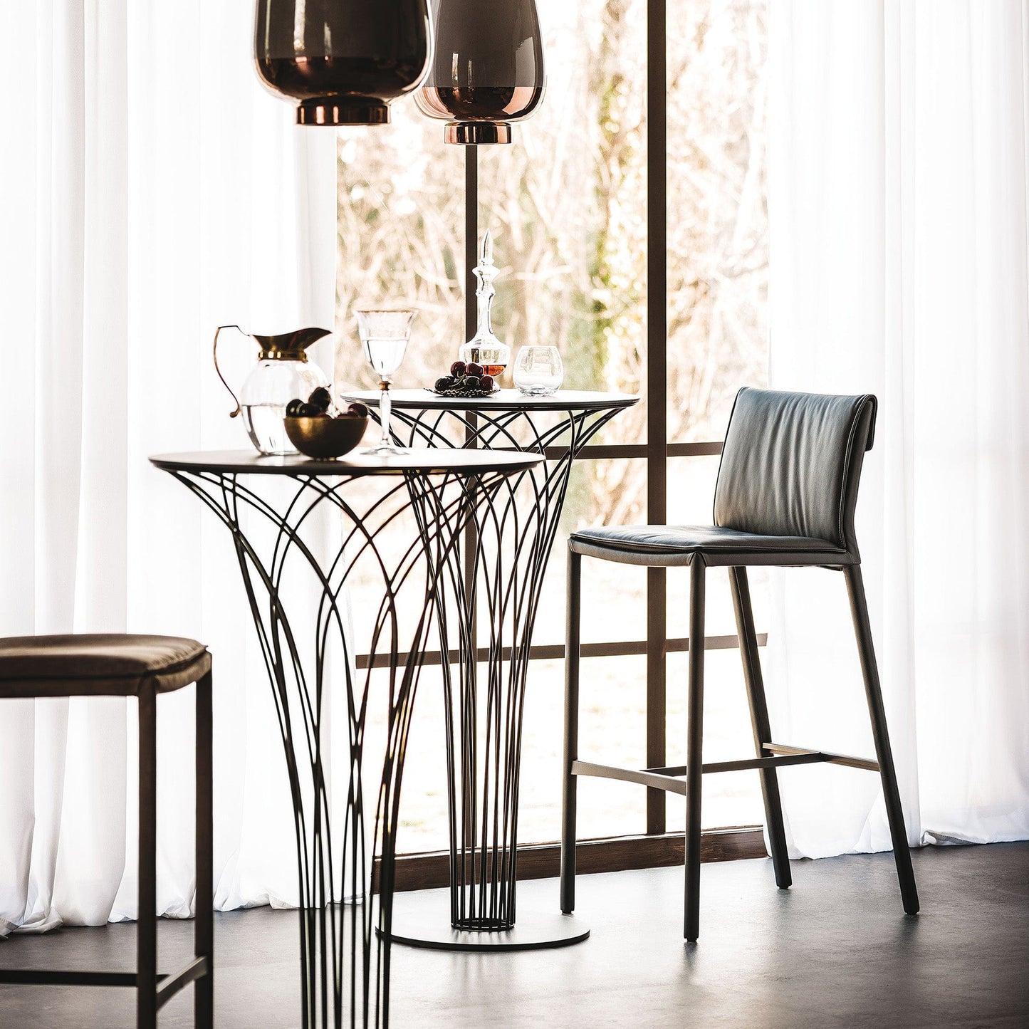 Cattelan Italia Nido - Round Bar Table In Keramik
