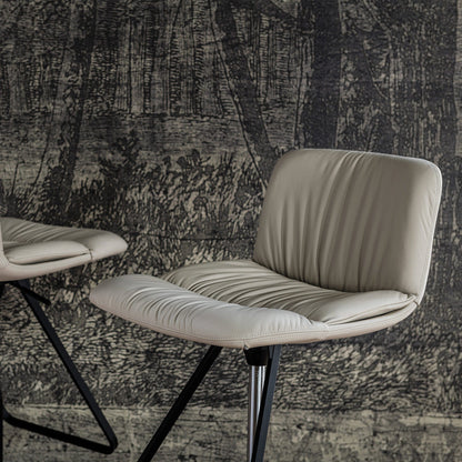 Cattelan Italia Axel X - Bar Stool In ECP25 Canapa Synthetic Leather & GFM73 Black Frame