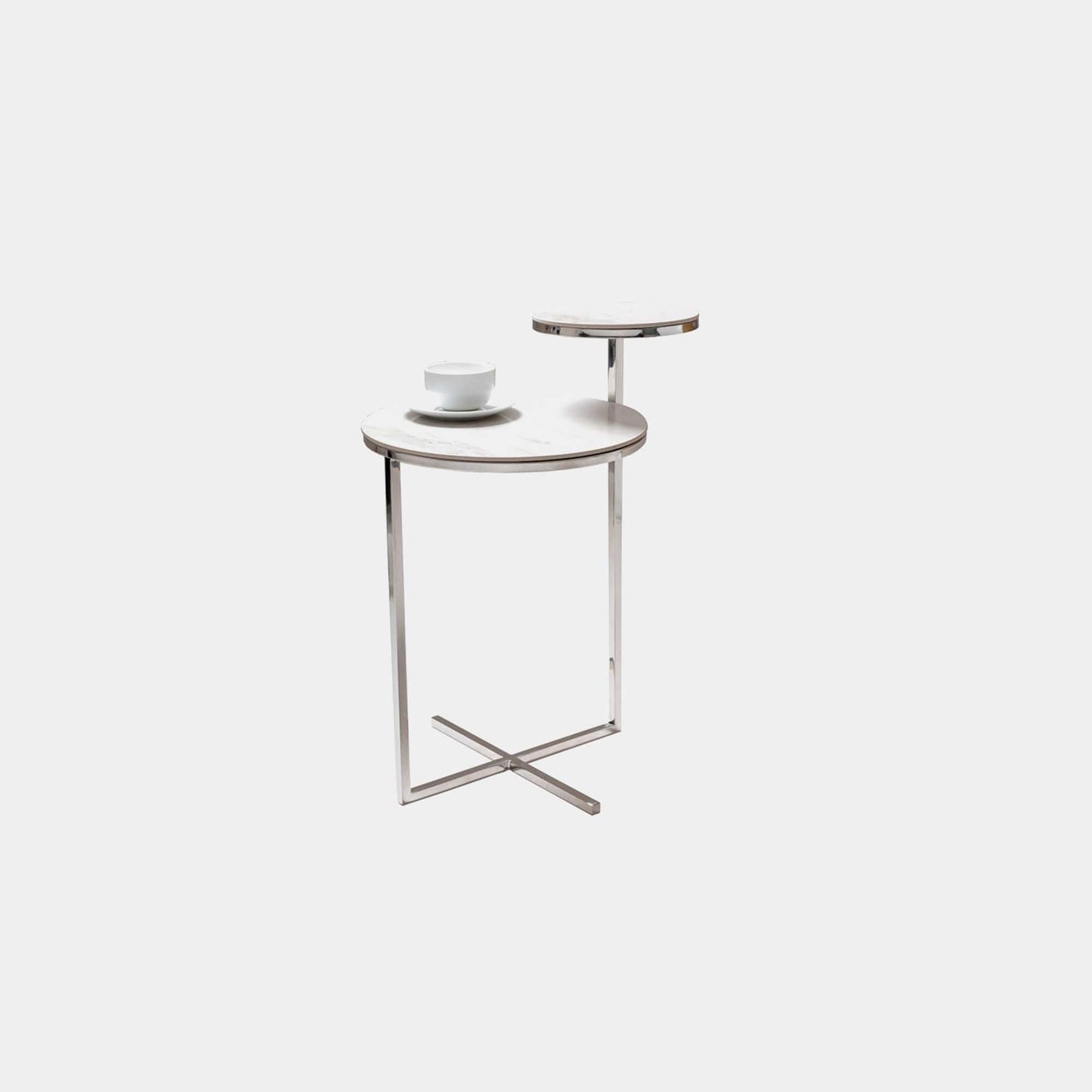 Heidi - Side Table, Marble Finish