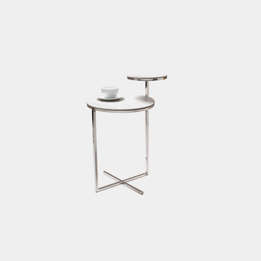Heidi - Side Table, Marble Finish