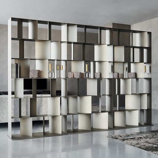 Cattelan Italia Nautilus - Bookcase In GFM11 Titanium