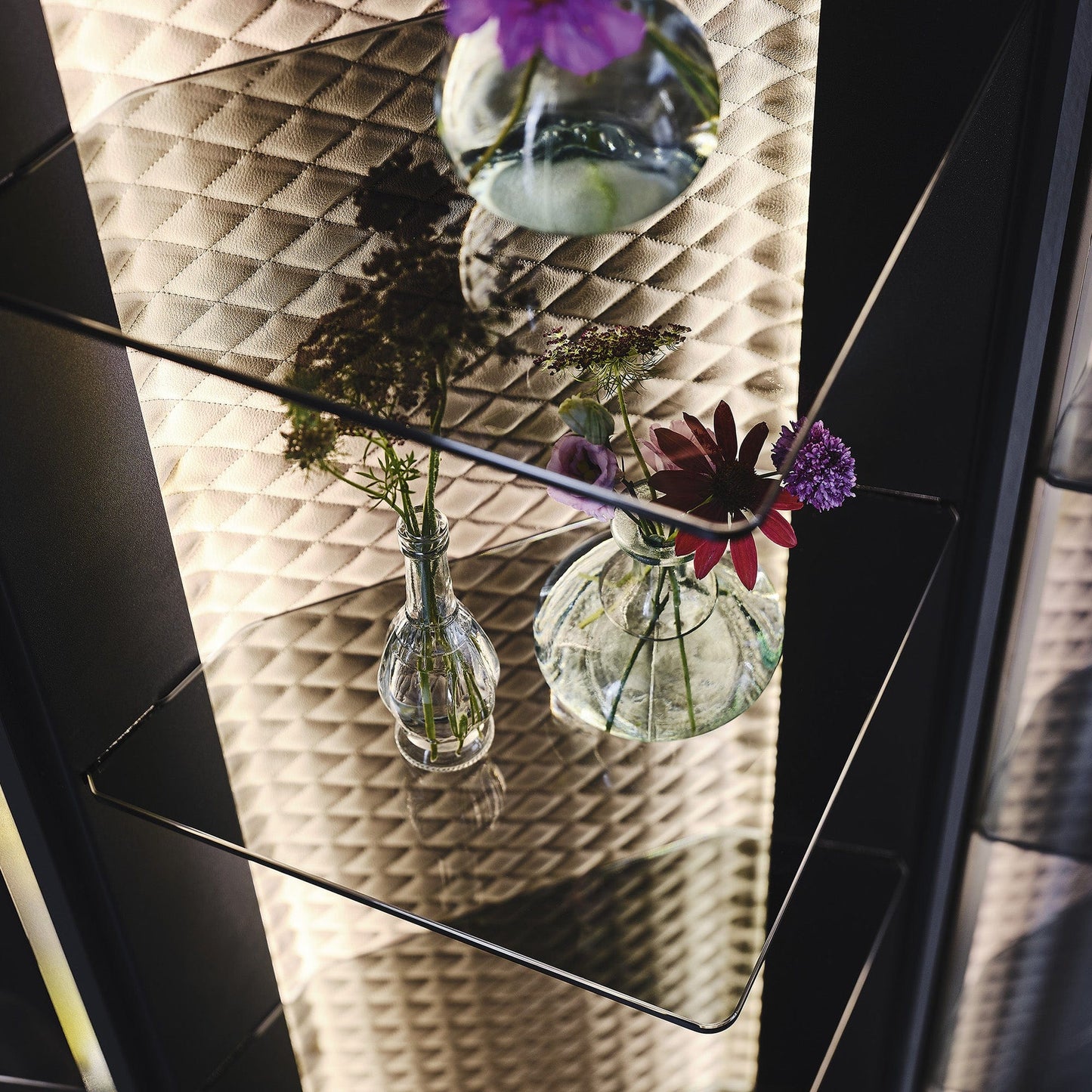 Cattelan Italia Atelier - Showcase In Laquered Steel & Synthetic Leather