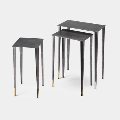 Cattelan Italia Spillo - Nest Of 3 Tables In Lacquered Steel