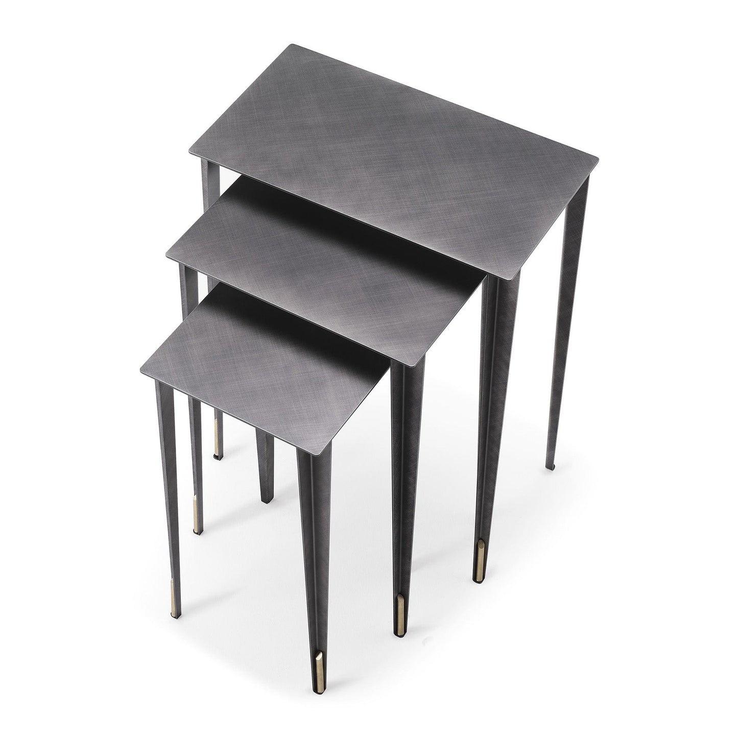 Cattelan Italia Spillo - Nest Of 3 Tables In Lacquered Steel