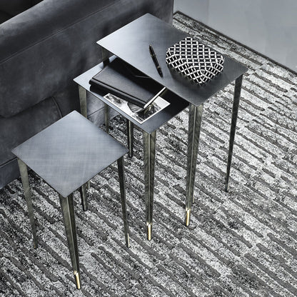Cattelan Italia Spillo - Nest Of 3 Tables In Lacquered Steel