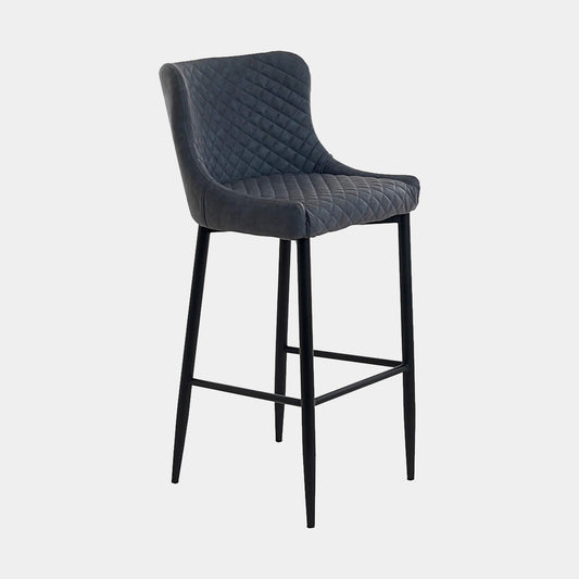 Copeland - Counter Stool In Dark Grey PU Leather