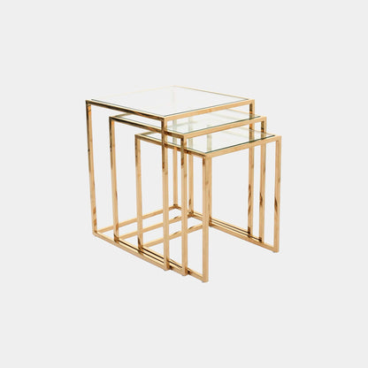 Auric - Nest Tables, Polished Gold