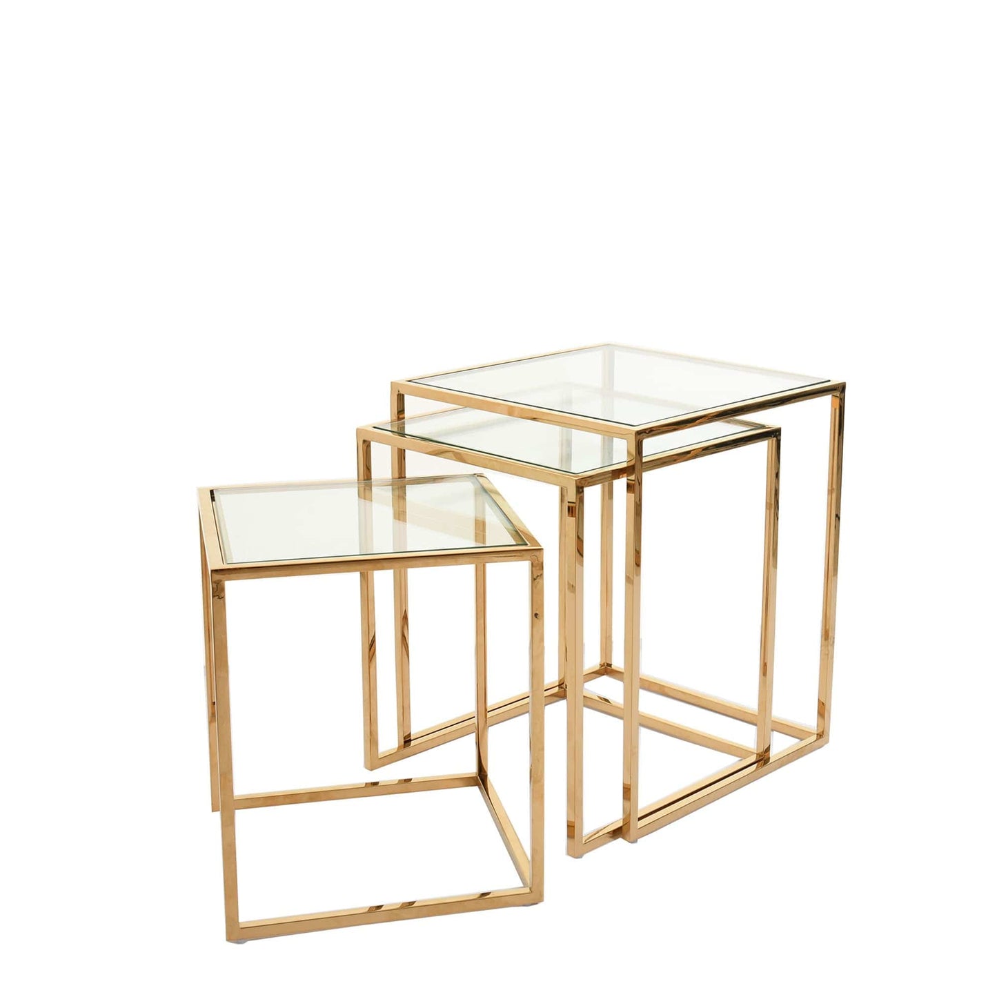 Auric - Nest Tables, Polished Gold