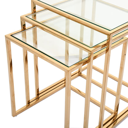Auric - Nest Tables, Polished Gold