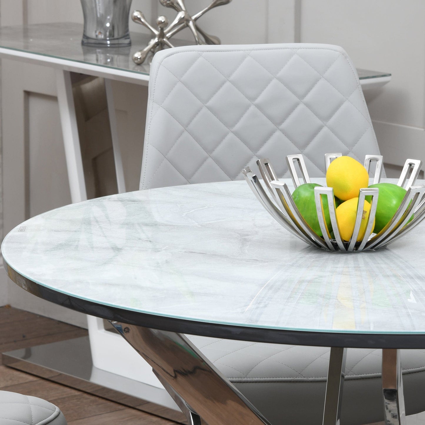 Florence - Dining Table, Marble Effect