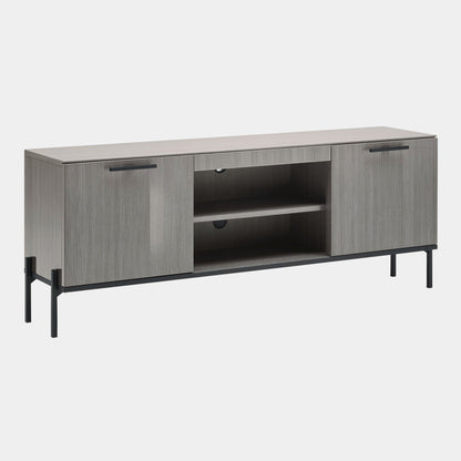 Savona - TV Unit In Silverwood High Gloss Finish