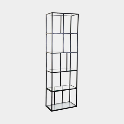 Padua - Bookshelf, Black Steel Frame