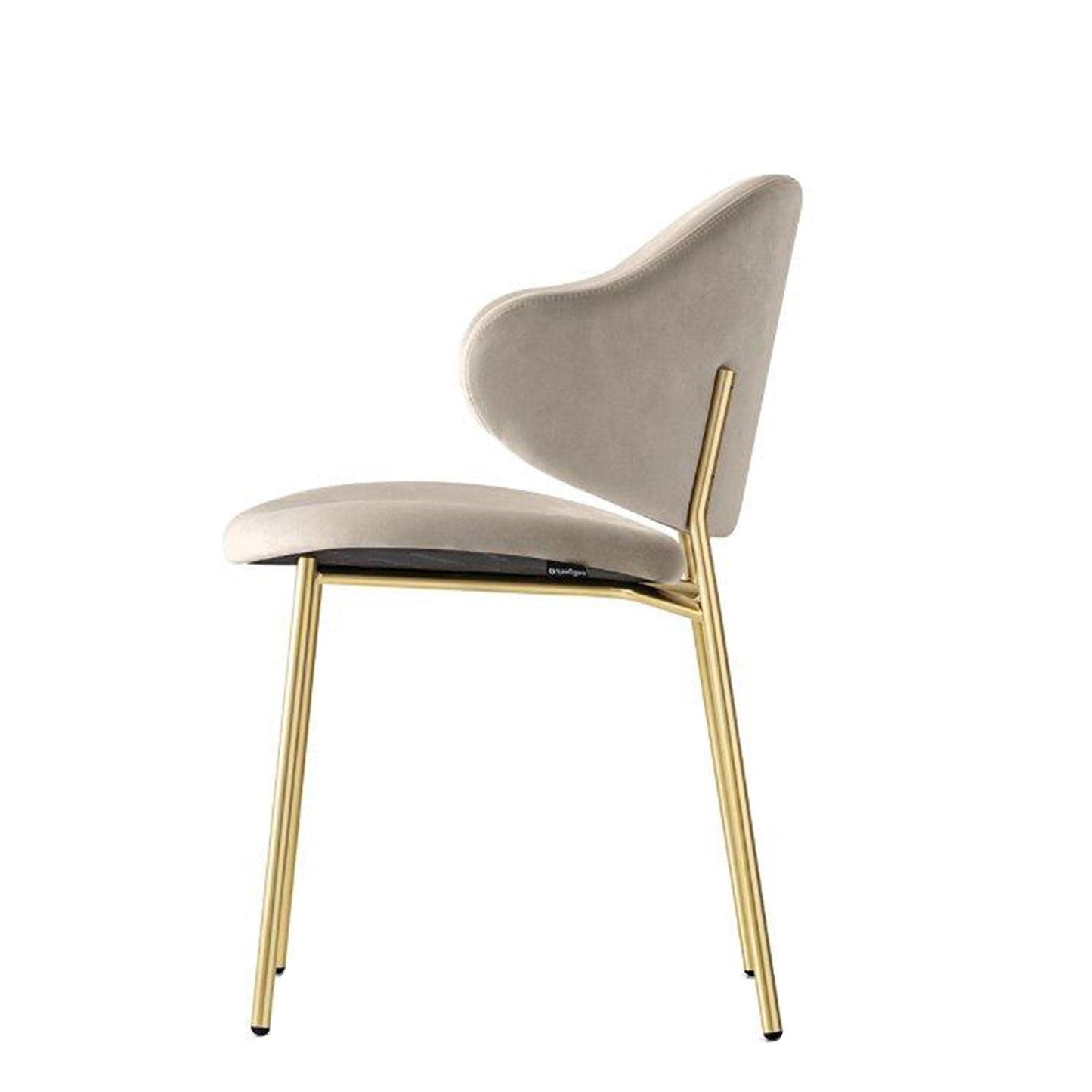 Calligaris Holly - Dining Chair In Velvet Fabric